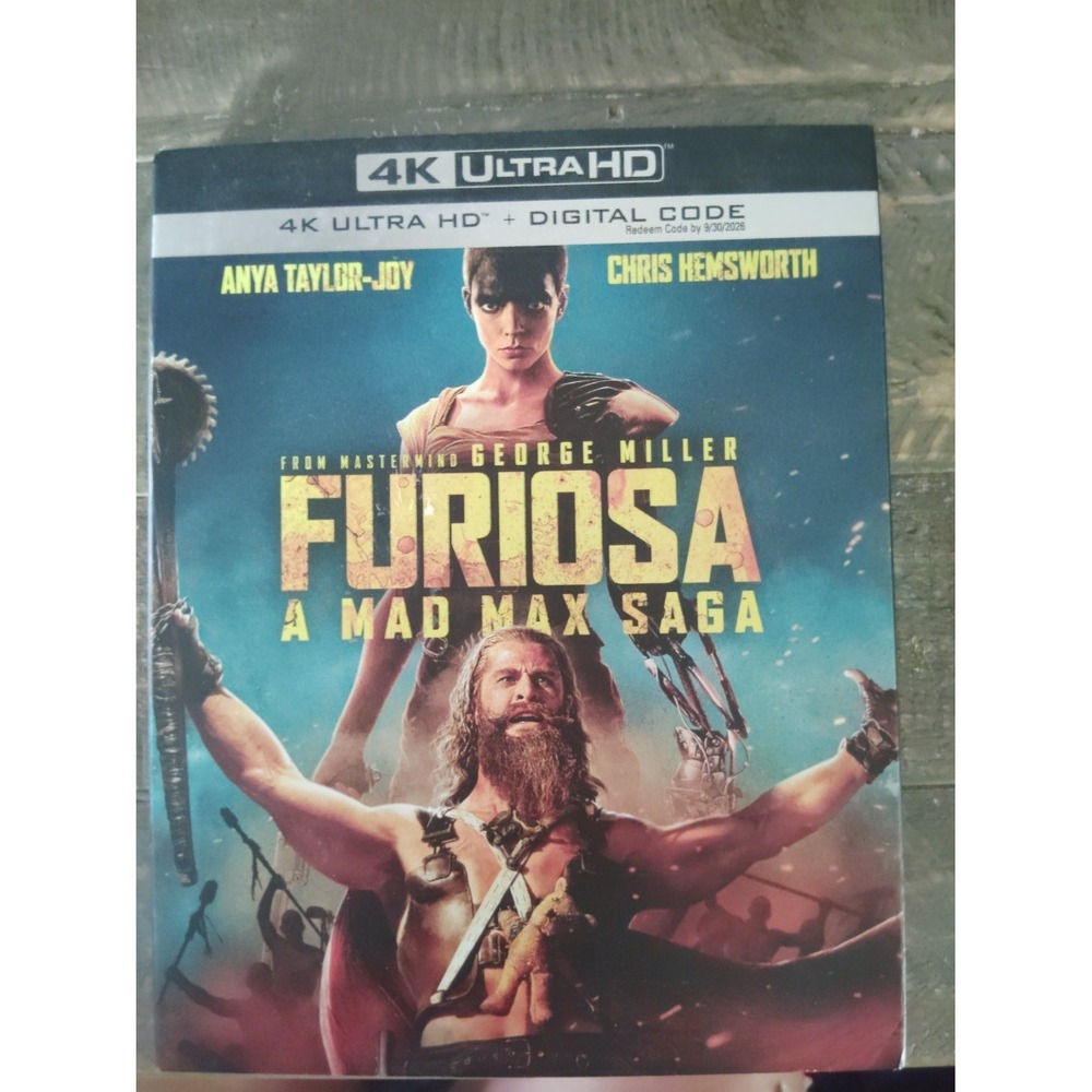 Furiosa A Mad Max Saga 4K UHD Blu-ray George Miller 2024 Movie Slipcover